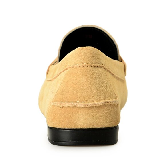 Versace Men\'s 100% Suede Leather Gold Medusa Driver Loafers Shoes US 6 IT 39 main image 7